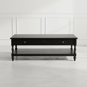 <span class=keywords><strong>Table</strong></span> <span class=keywords><strong>basse</strong></span> rectangulaire en chêne massif de style français moderne et traditionnel <span class=keywords><strong>avec</strong></span> <span class=keywords><strong>tiroir</strong></span>, mobilier de luxe pour salon - Product Image 3