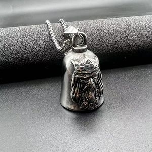 yunnique Retro <b>Titanium</b> Steel Odin Viking Bell Pendant Necklace Unisex Gift Jewelry - Product Image 4