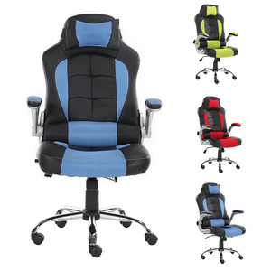 <span class=keywords><strong>Chaise</strong></span> de bureau gamer personnalisée en maille <span class=keywords><strong>bleu</strong></span> <span class=keywords><strong>ciel</strong></span> avec LED intégrées, <span class=keywords><strong>chaise</strong></span> de jeu PC - Product Image 1