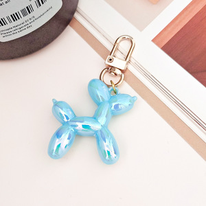 Mới đến 3D phim hoạt hình Keychain dễ thương Bóng chó điện thoại di động Túi xe mặt dây chuyền Acrylic Keyring bán buôn AB lá quyến rũ Keychain - Product Image 3
