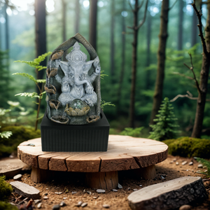 Nouvelle fontaine en résine en cascade, élément d'eau cascade pour la décoration de la maison, du patio, du jardin, du paysage, <span class=keywords><strong>fontaines</strong></span> à eau à <span class=keywords><strong>3</strong></span> niveaux - Product Image 6