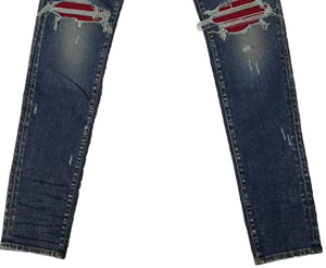 LILUO 2024 <span class=keywords><strong>Jeans</strong></span> da <span class=keywords><strong>Uomo</strong></span> Strappati Blu in Denim Slim <span class=keywords><strong>Fit</strong></span> con Cerniera, in Cotone Intrecciato alla Moda - Product Image 4