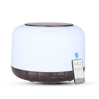 Diffuseur d'arômes d'air ultrasonique d'huiles essentielles électriques intelligentes d'aromathérapie OEM 300ML 500ML avec veilleuse à 7 LED pour la maison