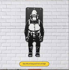 Décoration de maison Banksy Monkey Beats Premium Metal Wall Art Décoration murale en métal Iron Art Décoration Metal Arts pour le salon - Product Image 5
