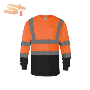 เสื้อยืดแขนยาวสำหรับผู้ชายแบบสะท้อนแสงสำหรับงานก่อสร้าง กันน้ำ เพื่อความปลอดภัยในการทำงาน - Product Image 5
