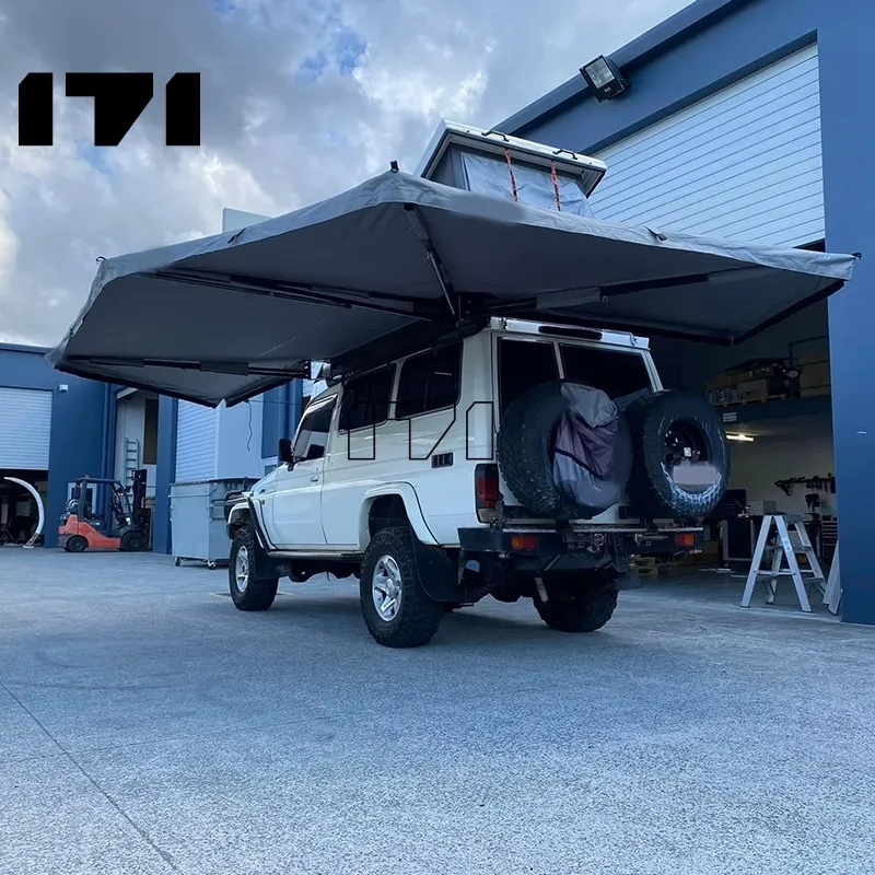 Camping อุปกรณ์ Suv ด้านข้างหลังคารถ4Wd รถขนาดเล็ก270ขวา Sid กันสาดกลางแจ้งสำหรับ Sun Shade Shelter Gold Coast Region