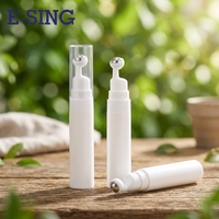 Flacons de crème pour les yeux en plastique PP sous vide scellés de 5 ml, 10 ml, 15 ml, emballage OEM, distribution facile des liquides ST21-1