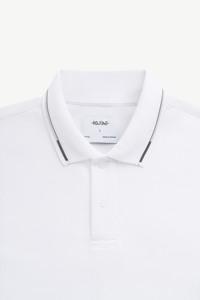 Hombre de manga corta con cuello en contraste ajustado de punto estampado transpirable tela de algodón-poliéster Routine Vietnam - Product Image 6