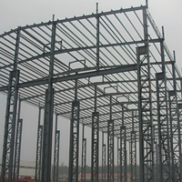 Atelier et entrepôt modernes en structure acier préfabriquée à grande hauteur, conception libre, surface galvanisée, écologique, à faible coût