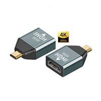 Convertisseur Offre Spéciale Micro-HDMI Micro HDMI (Type-D) vers HDMI (Type-A) Adaptateur convertisseur femelle 4K 60Hz