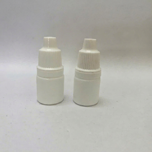 White Cylindrical PP Plastic <b>Dropper</b> <b>Bottle</b> 5-15ml Cosmetic Use Screw Cap Flat Bottom Printable Model C0078 - Product Image 1