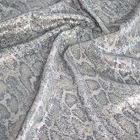 Nouveaux designs de tissu à paillettes imprimé peau de serpent, tissu à paillettes imprimé animal, tissu à paillettes en maille pour robes de bal pour femmes