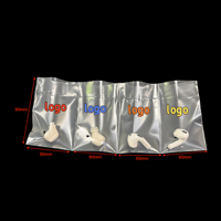 Sac en plastique PE transparent à 4 compartiments |   Pochette d'emballage jetable pour petits articles, écouteurs, bijoux, électronique |   Conception avec trou de suspension