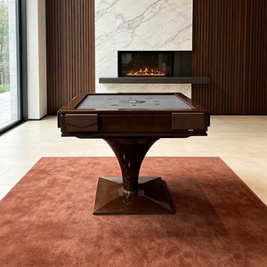 Máquina de Mahjong Automática de Madera Sólida de Lujo Moderno con 4 Compartimentos de Almacenamiento de Cuero para Uso en el Hogar y Hotel SHMT11 Diseño de Lujo Moderno E - Product Image 6
