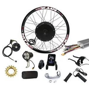 Kit de conversion de vélo électrique avec roue motorisée de 5000w avec écran coloré à vendre