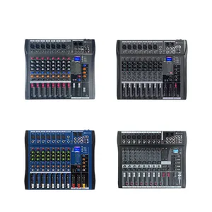 Profissional 8 canais alta qualidade profissional dj controlador mixer som gravação equipamento karaoke pa sistema áudio mixer