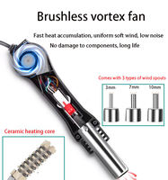 NEOBRISKEN Affichage numérique 2-en-1 Fer à souder 700W Station de pistolet à air chaud 100-500 Contrôle de la température Type de pointe de couteau pour