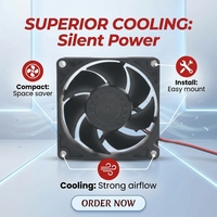 Ventilateur axial de refroidissement WELLSUNFAN EC07025 EC 70x70x25mm, faible bruit, silencieux, sans balais, 5,5W pour équipements industriels et boîtiers PC