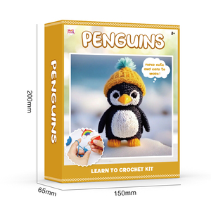 Kit de Crochet Penguin Crochetta para Principiantes, Kit de Animales para Adultos, Kits para Aprender a Hacer Crochet, Suministros de Tejido para Niños - Product Image 2