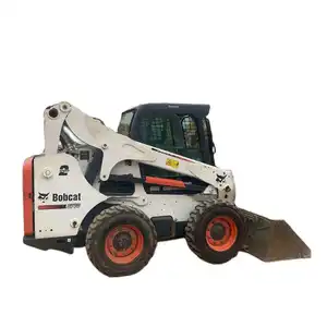 Mesin setir selip selip Bobcat tangan kedua, mesin kinerja baik, siap digunakan dengan kontrol hidrolik penuh