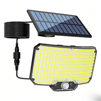 Lampe de sécurité solaire à détecteur de mouvement OEM sous marque privée, 234 LED, 3 modes, télécommande, étanche, vente en gros, exportation