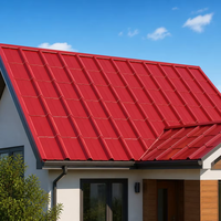 Tôle profilée 840 900 en acier coloré prélaqué, revêtement aluminium, haute résistance, dureté moyenne, conforme ASTM, durable pour