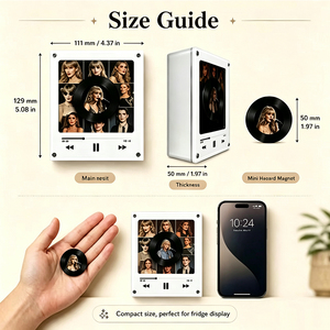 Imán de Refrigerador Personalizado con Foto, Disco de <span class=keywords><strong>Vinilo</strong></span> NFC, Música, Kpop ARMY, Canción de <span class=keywords><strong>Spotify</strong></span>, Decoración para el Hogar, Regalo - Product Image 4