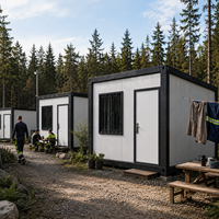 Maison conteneur préfabriquée modulaire pour salles de classe, cliniques, bureaux et projets temporaires d'installations publiques