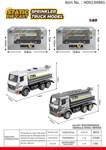 <span class=keywords><strong>Camion</strong></span>-<span class=keywords><strong>grue</strong></span> en alliage HDX, modèle miniature de <span class=keywords><strong>camion</strong></span> de pompiers à rétrofriction, échelle 1:80, en promotion - Product Image 5