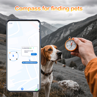 Traceur GPS Électrique Portable Léger pour Animaux de Compagnie avec Collerette Anti-Choc, Suivi en Temps Réel 4G LTE GLONASS WiFi GSM/GPRS/LBS, Étanche