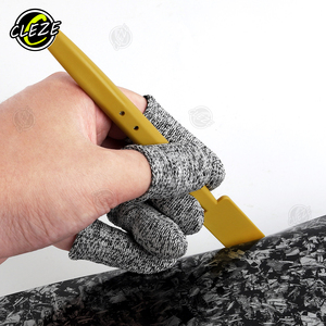 CLEZE Anti Corte Seguridad Finger Cots Guantes Envoltura de vinilo Reutilizable Resistente a Cortes - Product Image 6