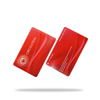 NFC RFID Mini-Tag Visitenkarte Kontaktkarte Luxus Smart Tarjetero Transparent Individuell Bedruckt PVC 902-928MHz F08 Chip Zugang