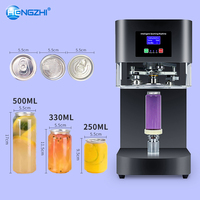 HENGZHI Machine à Sceller les Boîtes Automatique 370W, Scelleuse Électrique pour Gobelets, pour Cafés, Bars et Magasins de Boissons