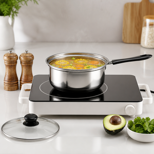 Juego de Utensilios de Cocina de Inducción de Acero Inoxidable 304 de 6 Piezas, 16 18 20, Quemador Universal, Kit de Cocina para el Hogar, Herramientas de Silicona y Vidrio, Venta al por Mayor - Product Image 3