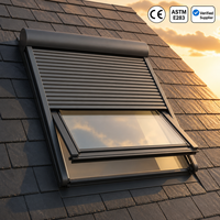 Fenêtre de toit coulissante en aluminium à double vitrage isolant thermiquement pour maisons, sécurité domestique, Australie, électrique