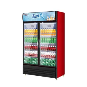 Patlama dondurucu camlı kapı buzdolabı göğüs derin akıllı süpermarket soğuk içecek Bar buzdolabı ekran soğutucu soğutma