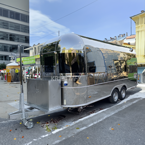Carritos de Comida Móviles Retro para Venta de Hot Dogs, Hamburguesas, Helados, Totalmente Equipados, Camión de Comida, Remolque de Café - Product Image 1