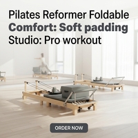 Máquina de Pilates Plegable de Madera de Roble MJD, Equipo de Pilates de Alta Calidad de Grado Comercial, Adecuado para Ejercicio Físico