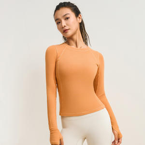 <span class=keywords><strong>Magliette</strong></span> da <span class=keywords><strong>donna</strong></span> a compressione invernale a manica lunga tick Dry <span class=keywords><strong>Fitness</strong></span> top elasticizzati con stampa in vita leggera XXL confortevole Basic - Product Image 5