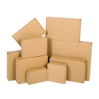 Boîte plate en carton personnalisée avec logo, emballage en carton kraft, emballage pour envoi postal, boîtes en carton ondulé