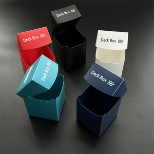 Logo Tùy Chỉnh 100 + Thẻ Trò Chơi Hộp Nhựa Boong Gập Mở Thẻ Sưu Tập TCG MTG - Product Image 4