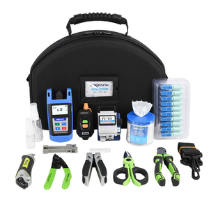 Kit FTTH TFH-63D <span class=keywords><strong>con</strong></span> Strumenti per Fibra Ottica, Taglierina per Fibra Ottica, VFL 10mW e Connettore Rapido - Product Image 1