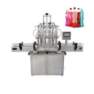 LT-QZDY6 उच्च गति की गुणवत्ता पिस्टन पंप तेल रस कॉस्मेटिक तरल पानी पेय सोडा पेय मात्रात्मक भरने वाली मशीन