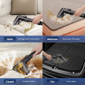 Nouveau modèle Nettoyeur de tapis chauffant portable Aspirateur Nettoyage en profondeur Machine de nettoyage de canapé Nettoyeur de points à vapeur avec auto-nettoyage - Product Image 4