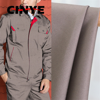 Mens Workwear Overalls Clothes Polyester Cotton Working Uniform fabrics