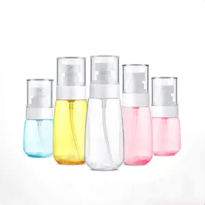 Botol Semprot Kabut Halus Plastik Isi Ulang Kosmetik Wadah Perawatan Kulit Bepergian Transparan 30Ml 60Ml 80Ml