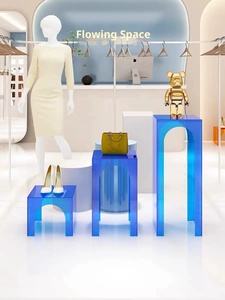 Suporte de Exibição Acrílico Transparente de 5mm de Espessura para Loja de Roupas Femininas, Sapatos e Bolsas - Product Image 3