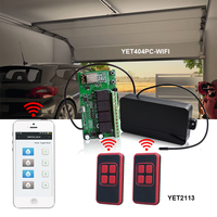 Télécommande sans fil YET2113 Clone Code 4 boutons pour porte de garage, télécommande de portail 315/433mhz