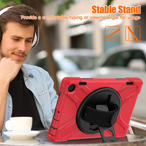 Étui robuste pour tablette en silicone épais pour enfants pour <span class=keywords><strong>Amazon</strong></span> Kindle Fire <span class=keywords><strong>HD</strong></span> 8 2022 Housse antichoc avec bandoulière à la main - Product Image 2