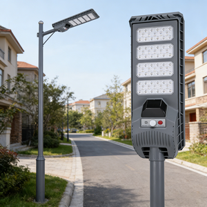 Lampe solaire de rue en ABS à <span class=keywords><strong>prix</strong></span> d'usine, 30W 60W 90W, étanche IP65 avec télécommande, garantie de 2 ans pour cour - Product Image 3